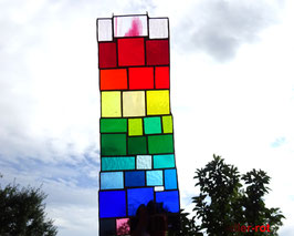 modernes Tiffany Fensterbild Bunte Vielfalt
