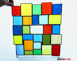 Fensterbild Bunte Vielfalt Tiffany