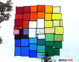 modernes Tiffany Fensterbild Bunte Vielfalt