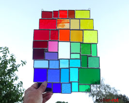 modernes Tiffany XL Fensterbild Regenbogen
