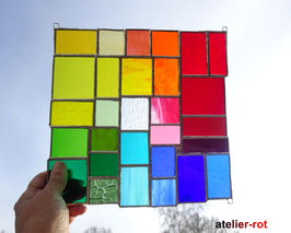 modernes Tiffany Fensterbild Regenbogen