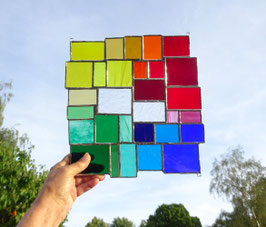 modernes Tiffany Fensterbild Bunte Vielfalt