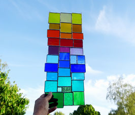 modernes Tiffany Fensterbild XXL Bunte Vielfalt