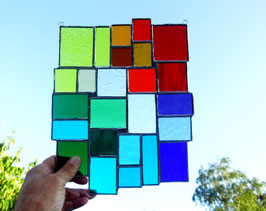 modernes Tiffany Fensterbild Bunte Vielfalt