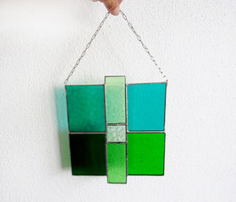 Fensterbild modernes Glasbild Tiffany Sonnenfänger