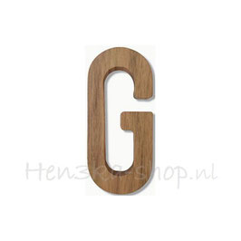 Walnoten hout letter G