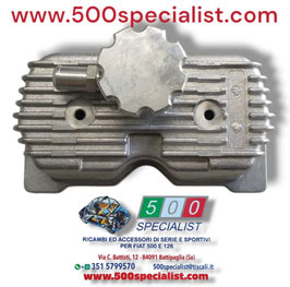 COPERCHIO PUNTERIE IN ALLUMINIO NEUTRO NUOVO MODELLO CON TAPPO A VITE PER FIAT 500 - 126