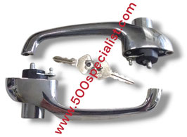 COPPIA MANIGLIE ESTERNE CON CHIAVE UGUALE 500 F - L - R