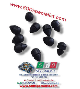 KIT 12 PEZZI CHIODINI IN GOMMA BATTUTA PORTA FIAT PANDA