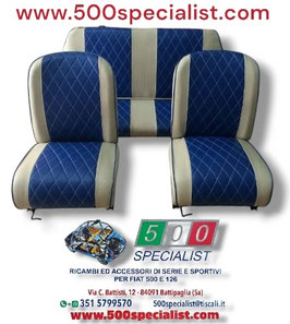 SELLERIA  SPORTIVA  A ROMBI  COLORE    BLU   E CAFFELATTE  .