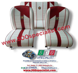 SELLERIA  SPORTIVA  BIANCO E  ROSSO   LOGO FIAT