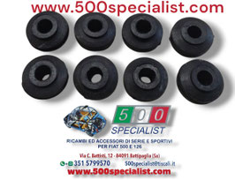 KIT 8 TASSELLI IN GOMMA PER AMMORTIZZATORI ANTERIORI MODELLO ORIGINALE  500 TT - 126 TT