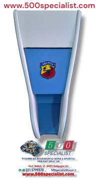 MOBILETTO  PORTARADIO  CELESTE E PANNA LOGO ABARTH