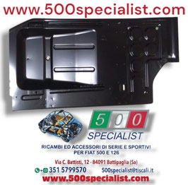 PIANALE DESTRO FIAT  500 D - F - L - R - 8/10 DI LAMIERA QUALITA' COME ORIGINALE