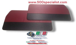 PANNELLI ANTERIORI SPORTIVI RIVESTITI SKY ROSSO CON FASCIA NERA FIAT 500 - 126