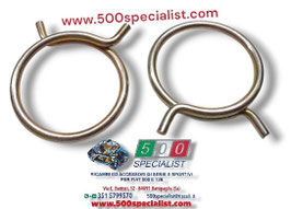 COPPIA MOLLETTE FISSAGGIO MANICOTTI TUBAZIONE FILTRO ARIA FIAT 500 D F L
