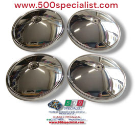 KIT 4 PEZZI COPPE RUOTA IN ACCIAIO AUTOBIANCHI BIANCHINA CABRIOLET - BERLINA