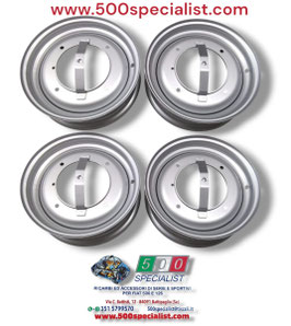 SERIE 4 PEZZI CERCHI RUOTA 500 F - L  - ALTA QUALITA'