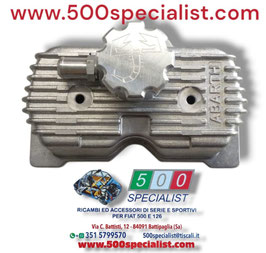 COPERCHIO PUNTERIE IN ALLUMINIO ABARTH NUOVO MODELLO CON TAPPO A VITE PER FIAT 500 - 126