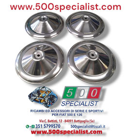SERIE 4 PEZZI COPPE RUOTA 500  D - F  IN ACCIAIO