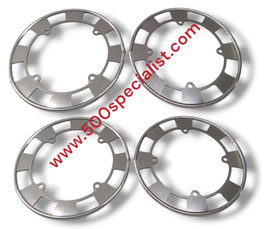 SERIE ANELLI RUOTA TIPO FRANCIS LOMBARDI MY CAR IN ACCIAIO INOX 2 mm SPECCHIANTE