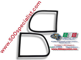 COPPIA GUARNIZIONI FISSE POSTERIORI LATERALI AUTOBIANCHI BIANCHINA BERLINA