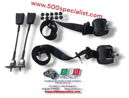 CINTURE DI SICUREZZA NERE CON ARROTOLATORE AUTOMATICO FIAT 500