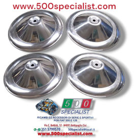 SERIE 4 PEZZI COPPE RUOTA 500  D - F  IN ALLUMINIO