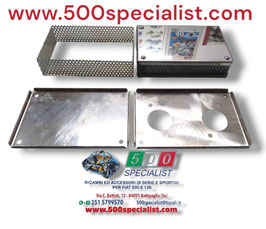 SCATOLA BOX FILTRO ARIA IN ACCIAIO PER CARBURATORI: DELLORTO DHLA 40 - WEBER DCOE 40 - WEBER DCOM - SOLEX C 40