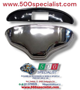 FANALE ILLUMINAZIONE TARGA  500 F - L - R  IN ALLUMINIO CROMATO  ALTISSIMA QUALITA'