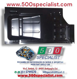 PIANALE SINISTRO FIAT  500 D - F - L - R - 8/10 DI LAMIERA QUALITA' COME ORIGINALE