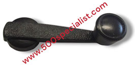 MANIGLIA ALZAVETRO PLASTICA NERA CON TAPPO NERO 500 L - R - 126