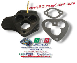 BASETTA DISTANZIALE CARBURATORE PIU' KIT GUARNIZIONI PER FIAT 500 D F L