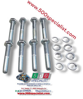 KIT  PERNI  E RONDELLE PER COPPIA GIUNTI SEMIASSE FIAT 500 F - L - R - 126 - 600