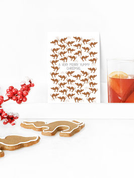 WEIHNACHTS - BRIEFKARTE "YUMMY CHRISTMAS"