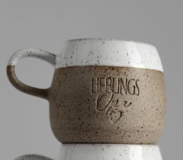 Steingut Henkeltasse - Lieblings Opa