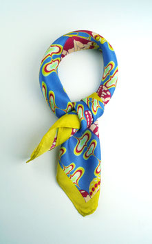 Seiden-Nickituch "Butterfly blue"