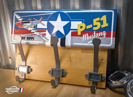 Patère, porte manteau Warbird P-51 Mustang D-Day.