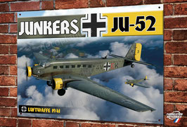 Plaque métal déco Junkers JU-52 Luftwaffe WW2 Warbirds.