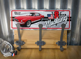 Patère, porte manteau voiture Ford Mustang Muscle car V8.