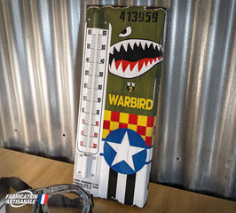 Thermomètre métal aviation WW2 " Warbird "