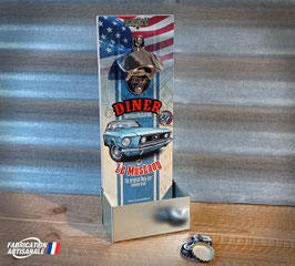 Décapsuleur mural Ford Mustang "Diner", American restaurant