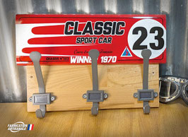 Patère, porte manteau voiture de sport d'endurance N°23 "classic sport car"