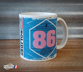 Mug ancienne vignette auto 1986