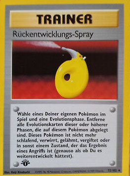 Rückent-wicklungs-spray
