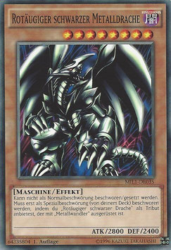 Rotäugiger schwarzer Metalldrache