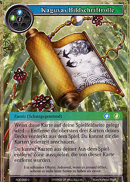 Kaguyas Bildschrift-rolle