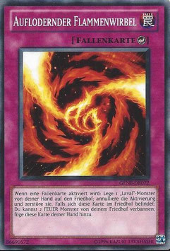 Auflodernder Flammenwirbel