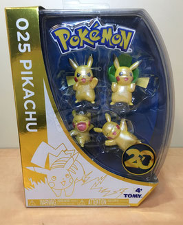 Pikachu Metallic Minifiguren 4er Pack