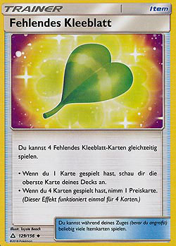 Fehlendes Kleeblatt